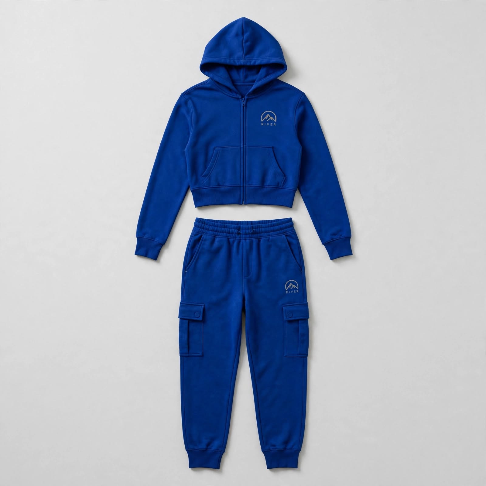 Custom Cropped Women's Tracksuit – Trendy Cropped Hoodie & Joggers